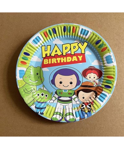 30pcs 7inch Paper Plates Cartoon Story Birthday Decorations for Boys Girls Toy Inspired Story 1st 2nd 3rd 4th Birthday Party ...