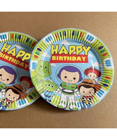 30pcs 7inch Paper Plates Cartoon Story Birthday Decorations for Boys Girls Toy Inspired Story 1st 2nd 3rd 4th Birthday Party ...