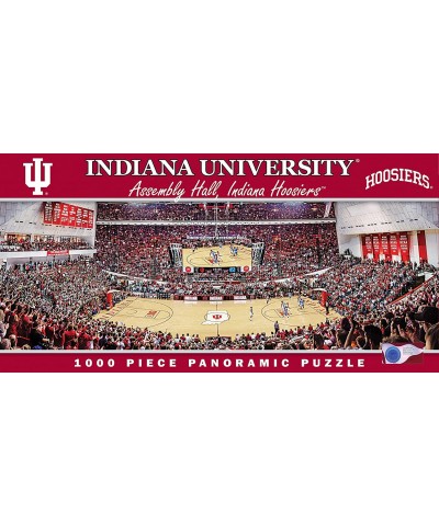 1000 Piece Sports Jigsaw Puzzle - NCAA Indiana Hoosiers Basketball Court Panoramic - 13"x39 $47.25 Jigsaw Puzzles