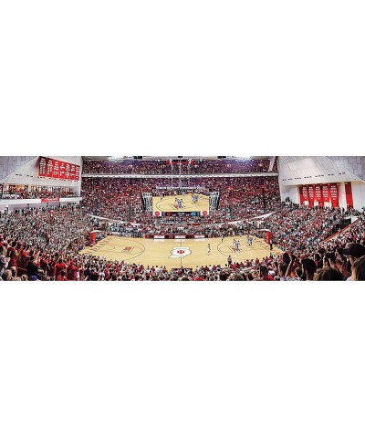 1000 Piece Sports Jigsaw Puzzle - NCAA Indiana Hoosiers Basketball Court Panoramic - 13"x39 $47.25 Jigsaw Puzzles