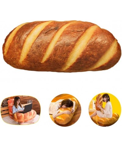 3D Simulation Bread Baguette Pillow Plush Stuffed Food Lumbar Back Cushion Soft 3D Butter Bread Cushion Throw Pillow for Sofa...