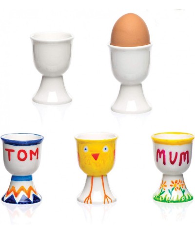 Egg Cups Easter Crafts for Kids to Decorate Personalise and Use (Box of 4) 70mm White ET879 $17.67 Craft Kits