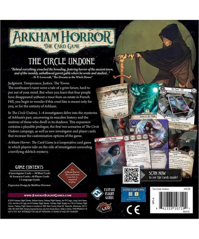 Arkham Horror The Card Game The Circle Undone Deluxe Expansion | Horror Game | Mystery Game | Cooperative Card Game | Ages 14...