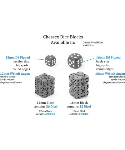 Borealis 16mm d6 Sky Blue/White Luminary Dice Block (12 dice) (27786) $18.09 Dice Games