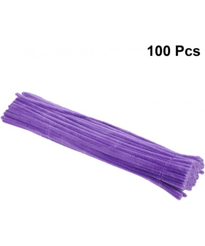 100pcs Pipe Cleaners Chenille Stems Crafts Chenille Sticks for DIY Art Flower Plant Crafts Christmas Decorations Ornament (Pu...