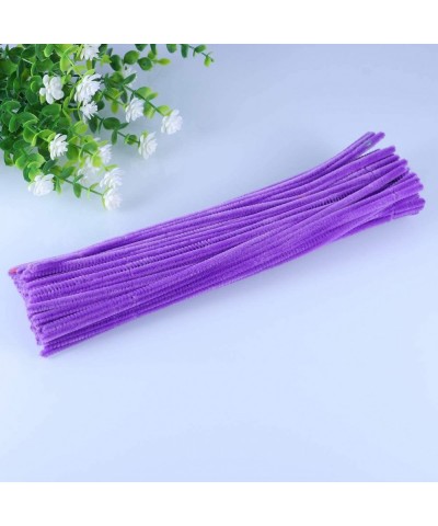 100pcs Pipe Cleaners Chenille Stems Crafts Chenille Sticks for DIY Art Flower Plant Crafts Christmas Decorations Ornament (Pu...