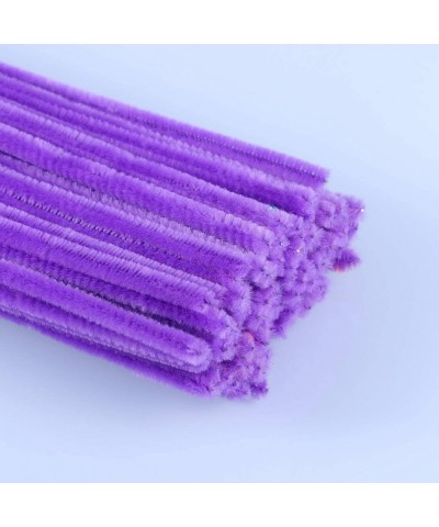 100pcs Pipe Cleaners Chenille Stems Crafts Chenille Sticks for DIY Art Flower Plant Crafts Christmas Decorations Ornament (Pu...