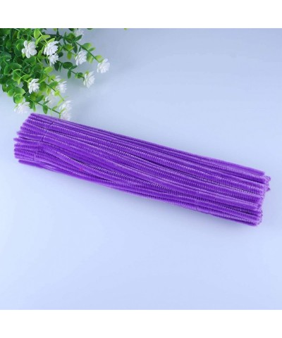 100pcs Pipe Cleaners Chenille Stems Crafts Chenille Sticks for DIY Art Flower Plant Crafts Christmas Decorations Ornament (Pu...