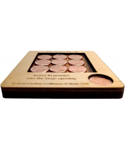 10 Penny Puzzle - A Circle Packing Problem - Ten Mint Pennies are Included $18.06 Brain Teaser Puzzles