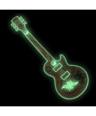 Glowing Wooden Guitar Shaped Jigsaw Puzzle – Unique Beautiful Best Gift for Adults Family Game Play Collection 203 Pieces – L...