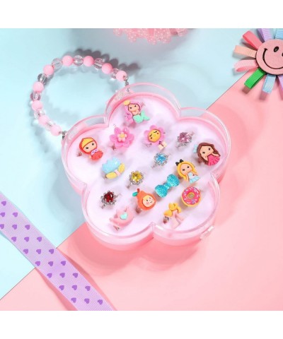 Little Girl Jewel Rings in Box 16PC Princess Ring Adjustable Girl Pretend Play and Dress Up Rings $21.49 Kids' Dress-Up Acces...