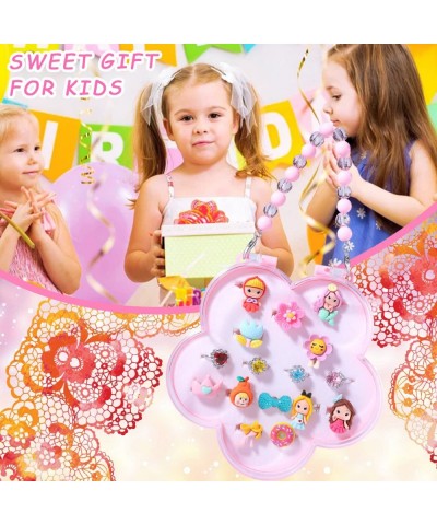 Little Girl Jewel Rings in Box 16PC Princess Ring Adjustable Girl Pretend Play and Dress Up Rings $21.49 Kids' Dress-Up Acces...