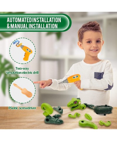 3 Pcs Take Apart Dinosaur Toys for Boys and Girls 3-5-7+ Gifts Dinosaurs Construction Toys with Electric Drill for 3-12 Years...