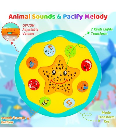 Baby Toys 12 to 18 Months Ocean Rotating Light Up Toys Early Education Musical Learning Infant Toys Spin Pacify Toy Baby Gift...