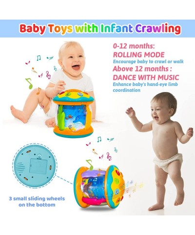 Baby Toys 12 to 18 Months Ocean Rotating Light Up Toys Early Education Musical Learning Infant Toys Spin Pacify Toy Baby Gift...