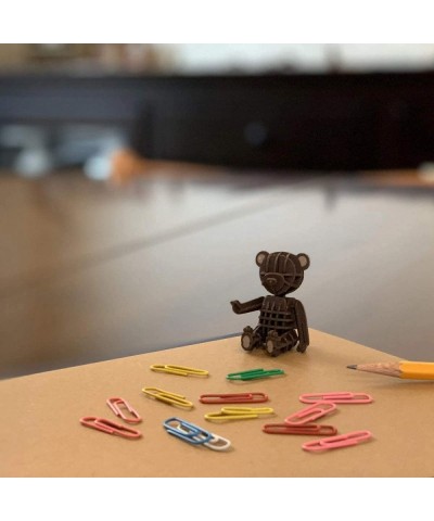 Teddy Bear Brown Paper 3D Puzzle - Laser Cut Miniature Animal Craft Kit for Kids and Adults - Birthday Gift and Party Favor f...