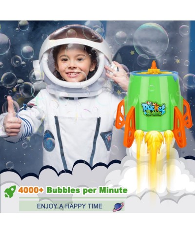 Automatic Bubble Machine for Kids Rocket Bubble Blower 4000+ Bubbles per Minute Battery Operated Bubble Maker for Parties Out...