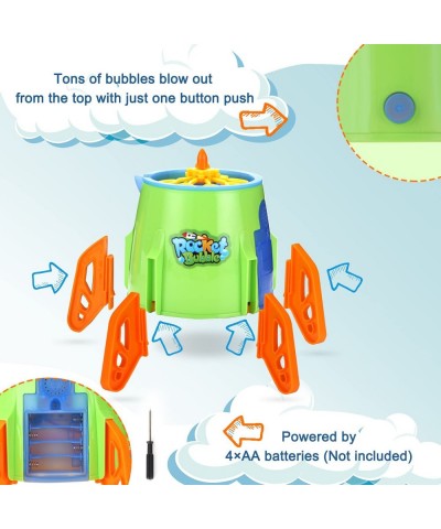 Automatic Bubble Machine for Kids Rocket Bubble Blower 4000+ Bubbles per Minute Battery Operated Bubble Maker for Parties Out...