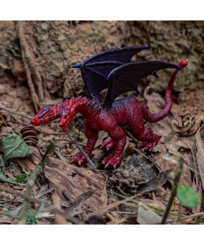 Dragon Toy Figures-4pcs 5 Inch Plastic Dragon Figurines with 6pcs 3 Inch Mini Dragon Toys in Assorted Colors and Styles Kids ...