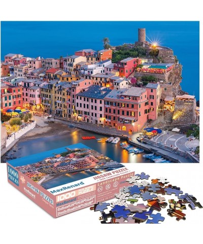 Toy 1000 Pieces Jigsaw Puzzle Game Landscape Cinque Terra $28.73 Jigsaw Puzzles