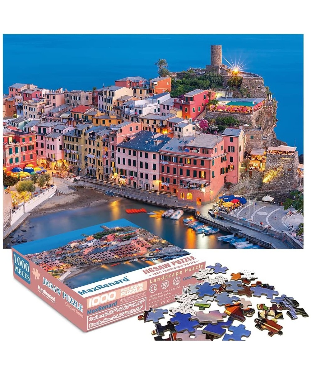 Toy 1000 Pieces Jigsaw Puzzle Game Landscape Cinque Terra $28.73 Jigsaw Puzzles