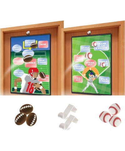 Over The Door Sports Game Set - Includes A Baseball and Football Hanging Game $25.17 Toy Sports Products