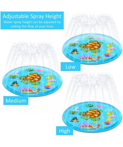 68” Sprinkler Pad for Kids Splash Pad Sprinkler for Toddlers Kiddie Pool Outdoor Games Water Mat Toys Inflatable Water Toys “...