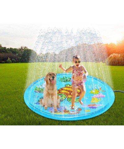 68” Sprinkler Pad for Kids Splash Pad Sprinkler for Toddlers Kiddie Pool Outdoor Games Water Mat Toys Inflatable Water Toys “...