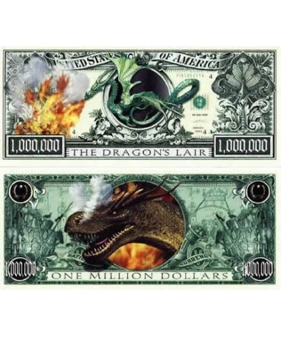 Dragon Lair Million Dollar Bill - Pack of 10 Bills - Best Gift for Lovers of Dragons $17.63 Gags & Practical Joke Toys