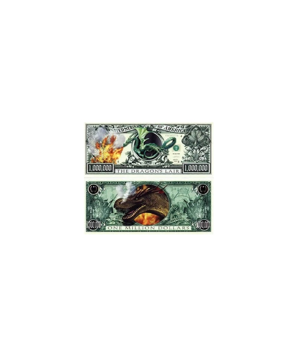 Dragon Lair Million Dollar Bill - Pack of 10 Bills - Best Gift for Lovers of Dragons $17.63 Gags & Practical Joke Toys