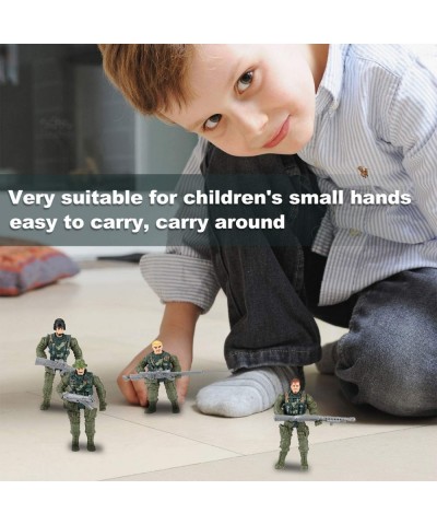 Soldier Action Figures Toy 8 Army Men with Weapons Accessories Removable Body Adjustable Arms Legs Military Playset Gift for ...