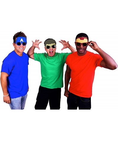 Costume Sunglasses Large Captain America Party Favors UV400 Blue/White $18.34 Kids' Dress-Up Accessories