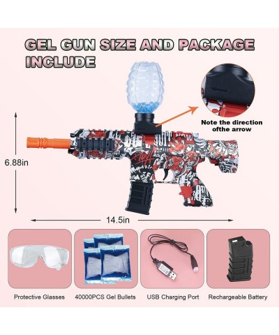 Gel Gun - Splat Gun with 40000 Gel Balls Splatter Ball Gun for Backyard and Outdoor Activities Team Game Gift for Boys and Gi...