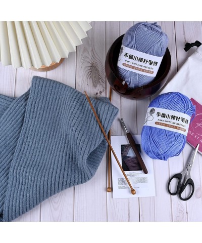 Knitting Kit for Beginners Adults & Kids Knitting Starter Kit Learn to Knit Your Scarf & Hat with Instructions Yarn Bowl Knit...