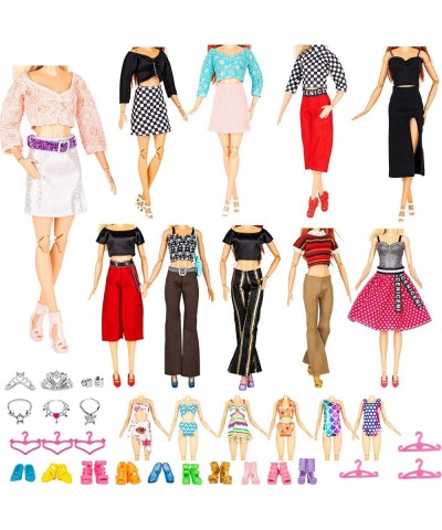 2023 New Modern Clothes and Accessories - 39 Items Gift Set 10 Sets Modern Series Outfit Include 5 Dresses 5 Top 5 Pants and ...