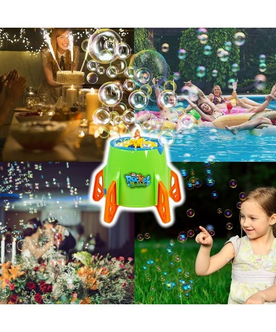 Bubble Machine Automatic Space Rocket Bubble Blower for Toddlers Kids Girls Boys Halloween Parties Blowing 3000+ Bubbles Per ...