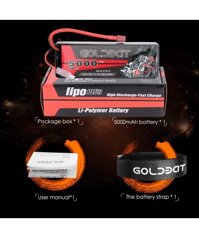 11.1V 5000mAh 3S 50C LiPo RC Battery Hard Case Pack with Deans Connector for Emaxx Axial RC Car Truck Buggy Truggy Vehicle $4...