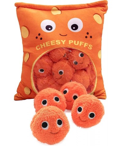 Cheesy Puffs Plush Toy Puff Cheese Puff Stuffed Toy Game Pillow with a Bag of Cheesy Puffs Balls (6 Balls) $57.14 Kids' Plush...