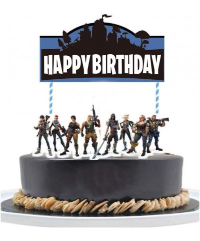 Video Game Party Supplies Includes Cake Topper - 18 Latex Balloons - 3 Foil Balloons - Perfect Battle Royale Gamer Decoration...