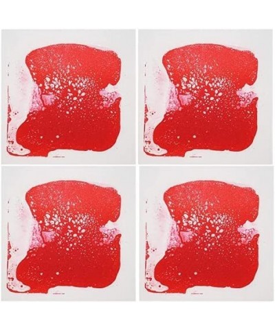 Liquid Sensory Floor Decorative Tiles 11.8"x11.8" Square Red 4 Tiles $90.84 Kids' Art Clay & Dough