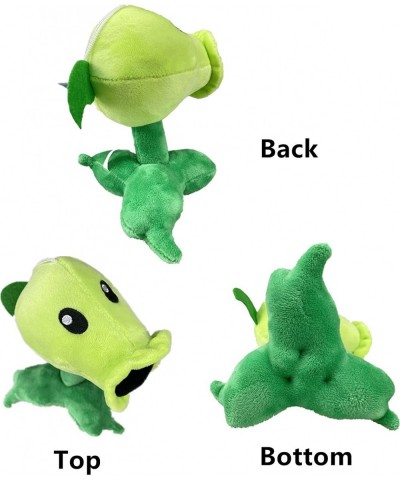 7" PVZ Plush Peashooter Toys PVZ 1 2 Stuffed Soft Zombies Doll Green Pea Shooter Plush Toy New $19.00 Plush Figure Toys