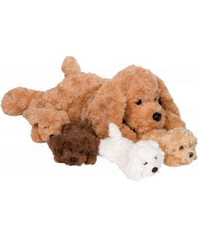 Puppy Stuffed Animals for Girls Ages 3 4 5 6 7 8 Years Snugababies Stuffed Mommy Dog with 4 Baby Puppies in her Tummy Toy Pil...