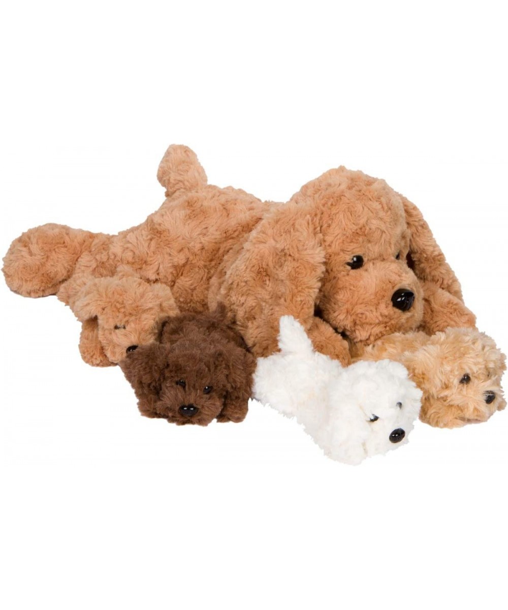 Puppy Stuffed Animals for Girls Ages 3 4 5 6 7 8 Years Snugababies Stuffed Mommy Dog with 4 Baby Puppies in her Tummy Toy Pil...