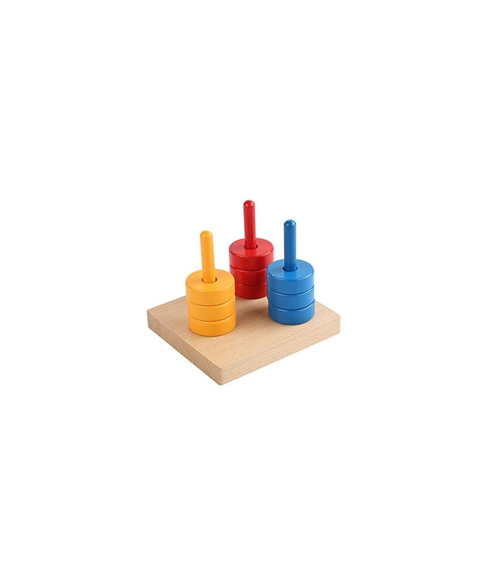 Sorting Stacking Toy for Toddlers Colored Discs on 3 Colored Dowels $43.30 Early Development & Activity Toys