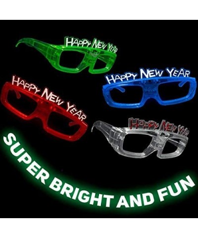 Set of 4 LED Light Up Happy New Year's Glasses $43.89 Kids' Party Favor Sets