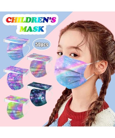 50 Pack Kids Face Mask Disposable Face Covering Colorful Printed 3 Layer Fits for Kids Boys Girls Ages 4-12 $27.60 Kids' Dres...