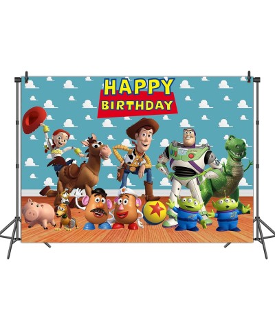 Betta Cartoon Happy Birthday Backdrop for Toy Video Theme Party Kids Birthday Cake Table Decoration Backdrop Baby Birthday Ba...