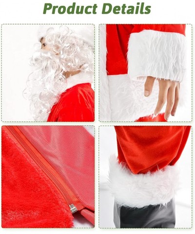 Kids Santa Claus Costume Children's Christmas Deluxe Santa Suit Outfit Party Cosplay Costumes for Boys Kids 9 PCS $59.67 Kids...