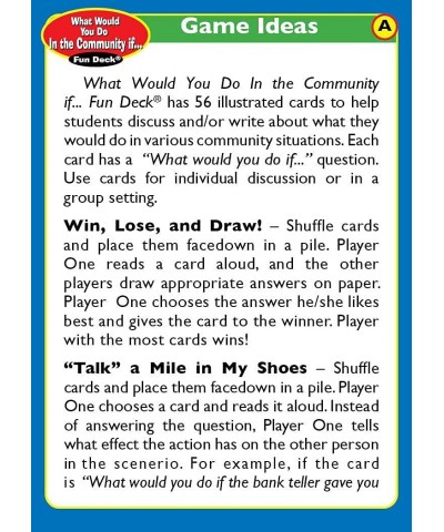 | What Would You Do in The Community If… Fun Deck | Social Skills Flash Cards | Educational Learning Materials for Children $...