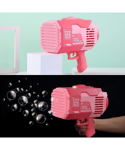 Bubble Gun 132- Holes Bubble Gun with Lights Bazooka Bubble Machine Kids Adults Party Wedding Activity (Pink) $56.36 Bubble B...